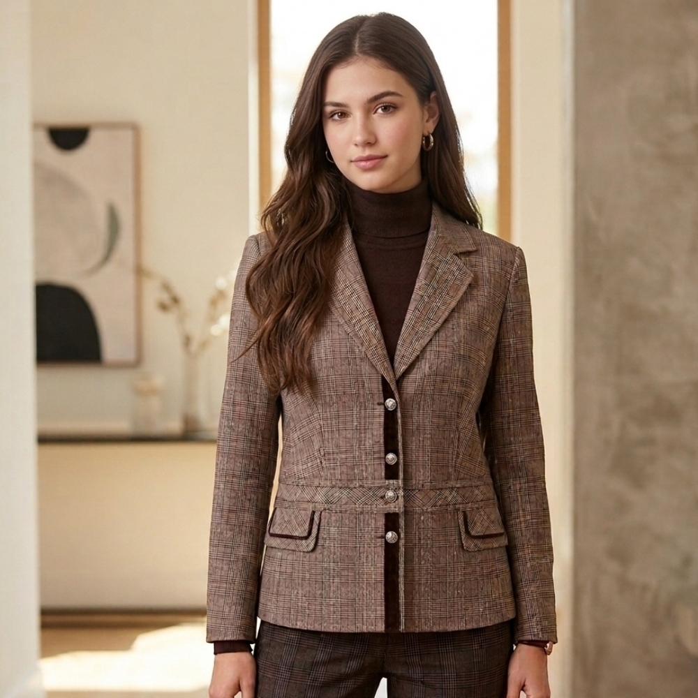 Melanie Lyne Vintage Retro Blazer - Dark academia style